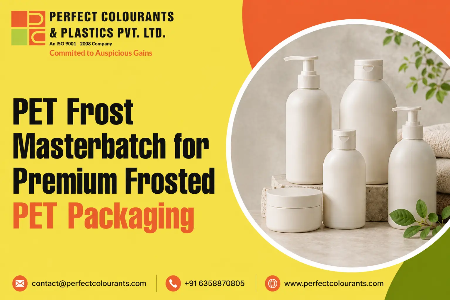 PET Frost Masterbatch for Premium Frosted PET Packaging
